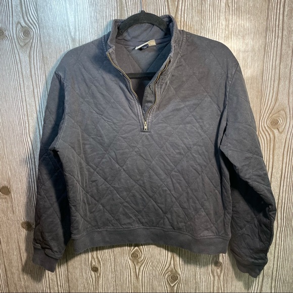 Universal Thread Quilted Half Zip Sz M 